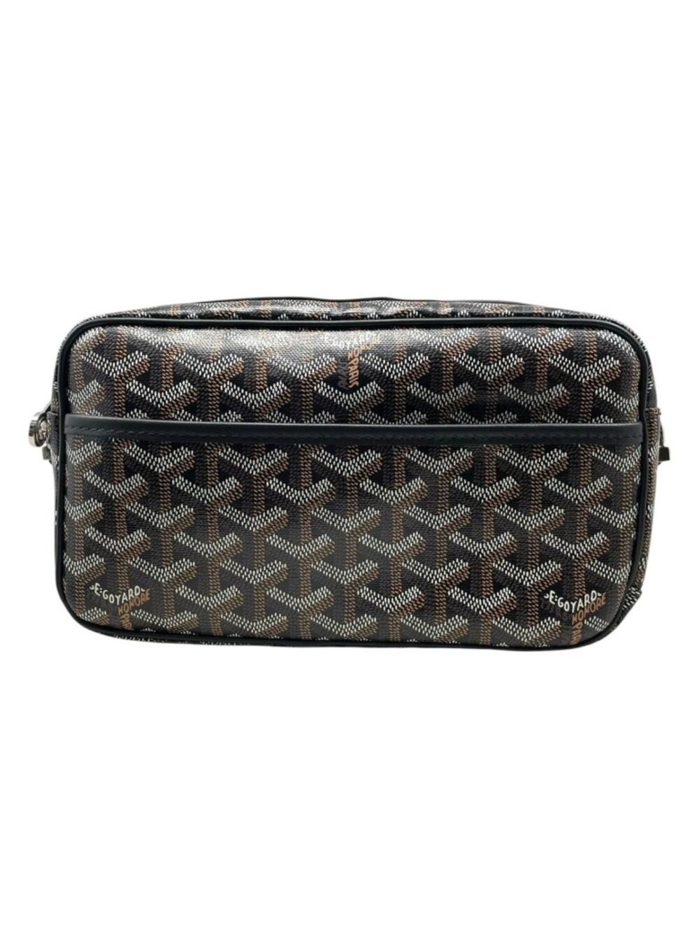 Goyard Shoulder Bag Cup Vert PM Noir Black Leather Silver